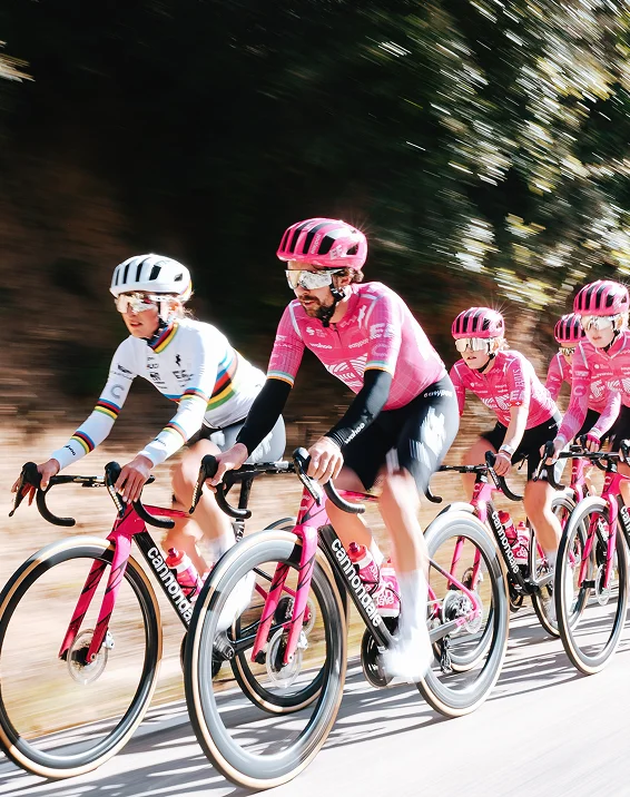 Cannondale Rennradteam in voller Fahrt